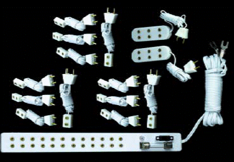 dolls house lighting battery pack socket connector kit