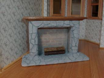 miniature dollhouse fireplaces
