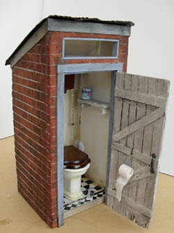 An outhouse for your dollhouse