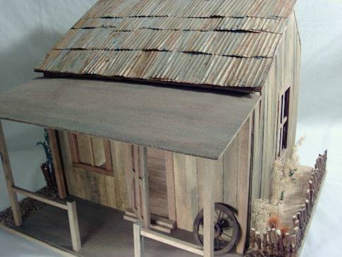Rusty Dollhouse Roof