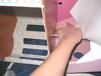 Wall Papering Your Dollhouse