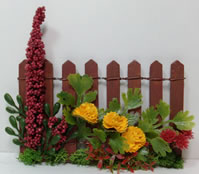 Pretty Autumn Picket Fence