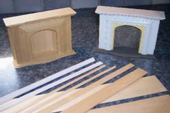 miniature dollhouse fireplaces