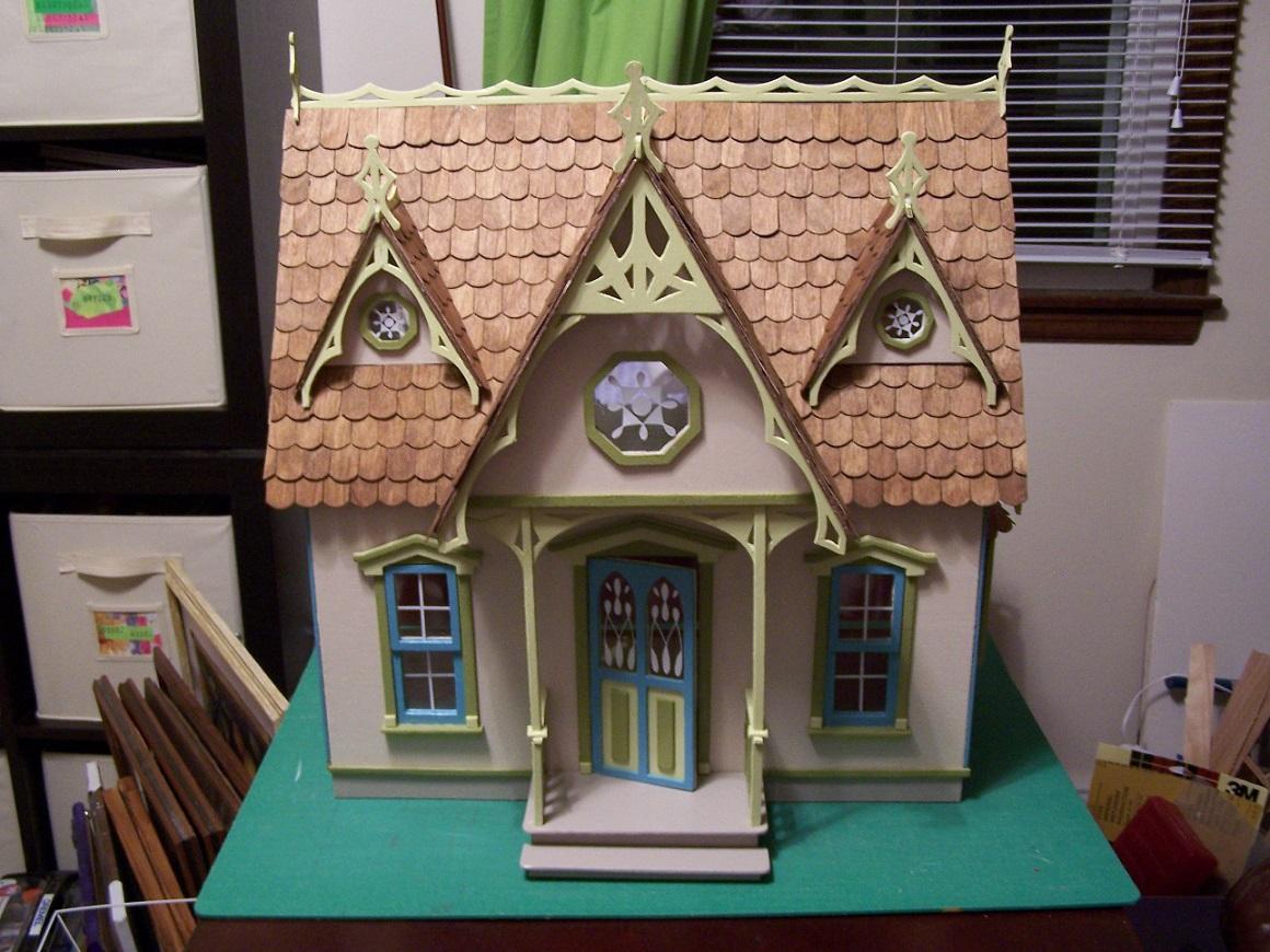 I finished the exterior of my Orchid today! My First Dollhouse The