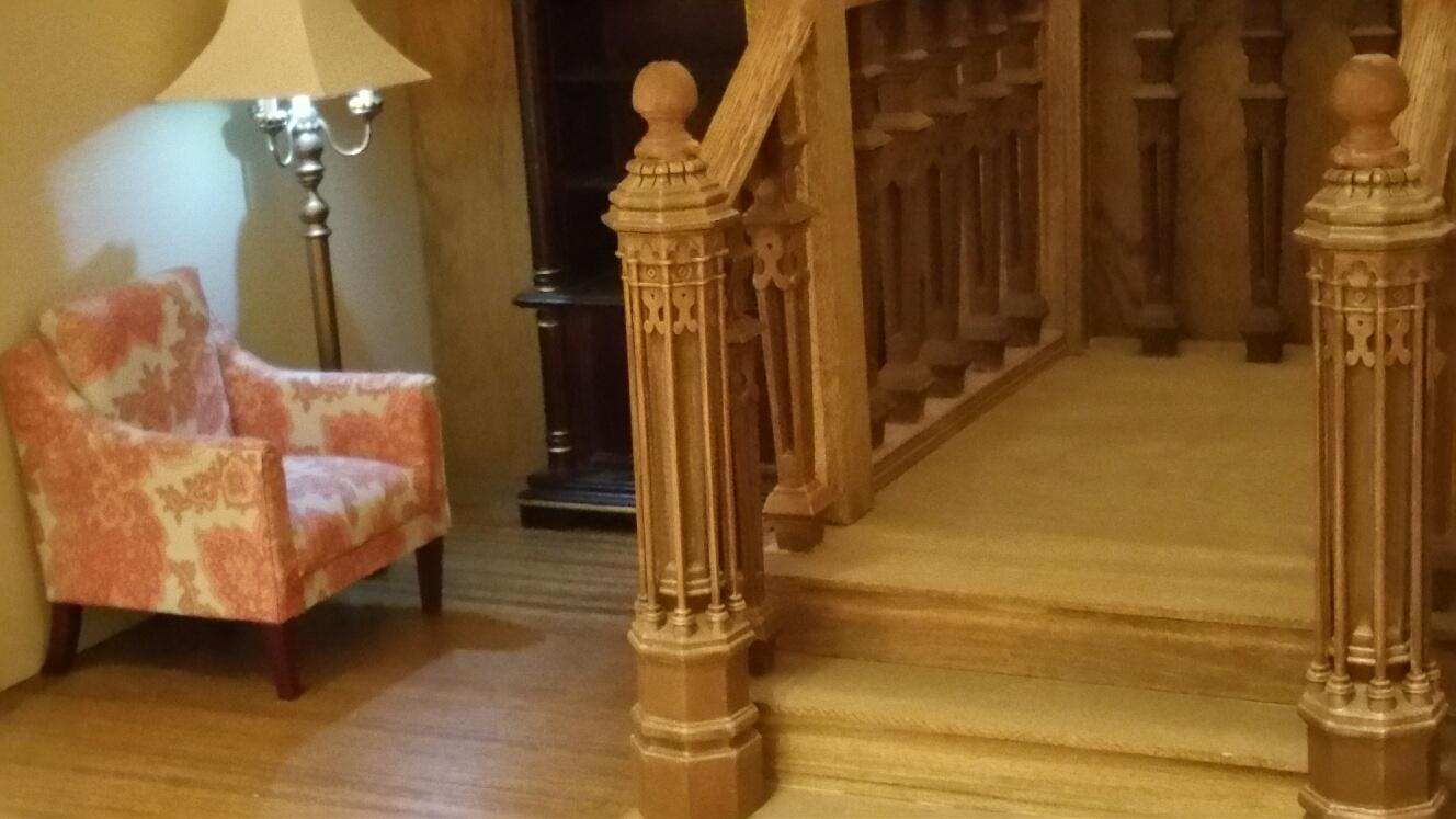 1 6 scale manor house staircase members 39 gallery the staff paper large