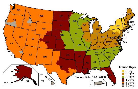 UPS Transit Times