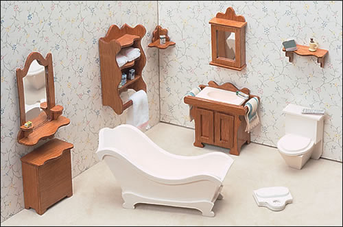 unfinished wood dollhouse furniture